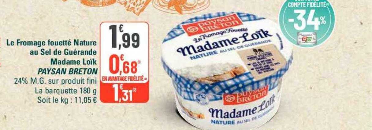 le fromage fouetté nature au sel de guérande madame loïk paysan breton