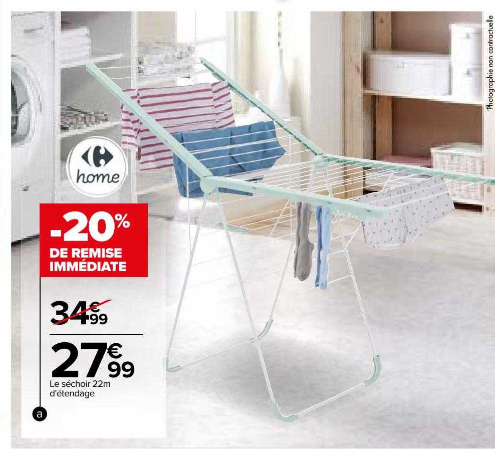 le séchoir 22m d'étendage