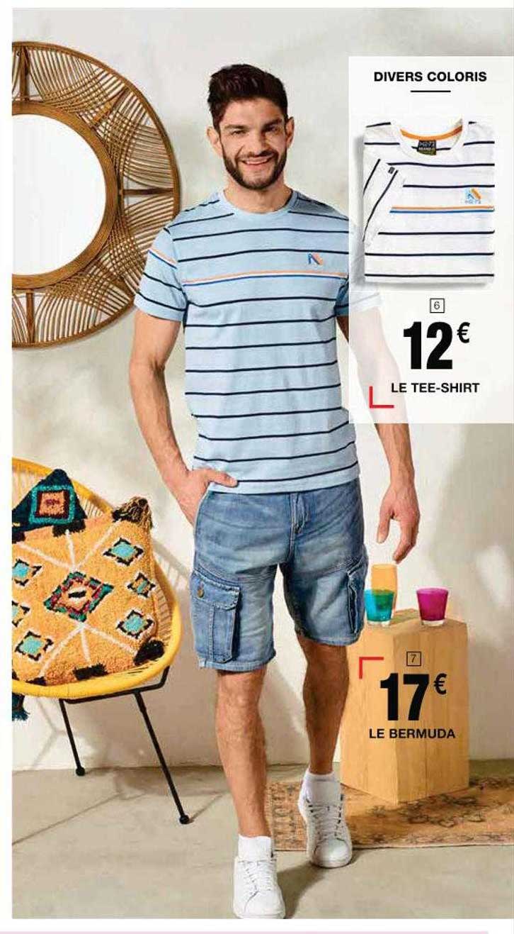 le tee-shirt, le bermuda