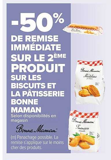 les biscuits et la pâtisserie bonne maman
