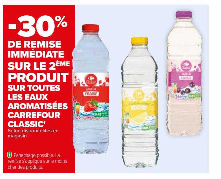 les eaux aromatisées carrefour classic'