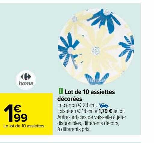 lot de 10 assiettes décorées