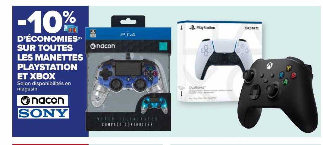 Manettes Playstation Et Xbox Nacon Sony