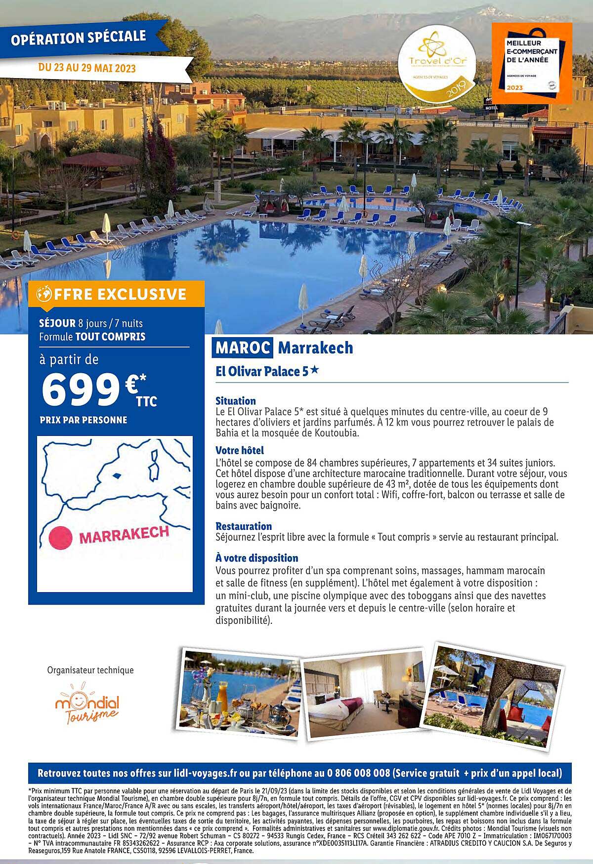 maroc marrakech : el olivar palace 5*