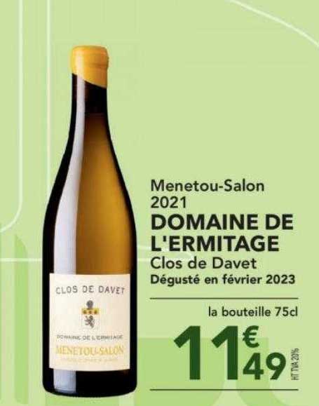 Menetou-Salon 2021 domaine de l'ermitage clos de davet