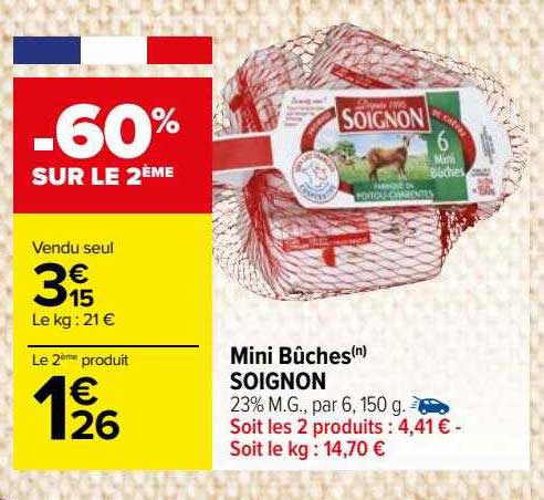 Mini Bûches Soignon