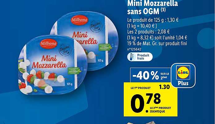 Mini Mozzarella Sans Ogm