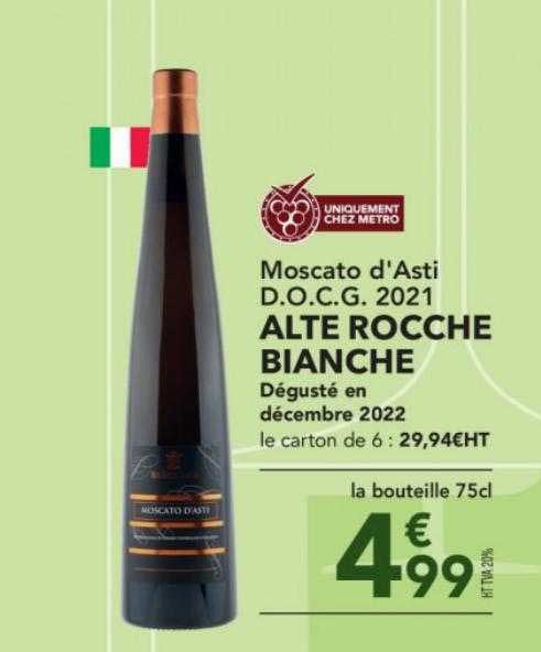moscato d'asti d.o.c.g. 2021 alte rocche bianche