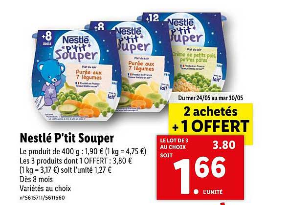 nestlé p'tit souper