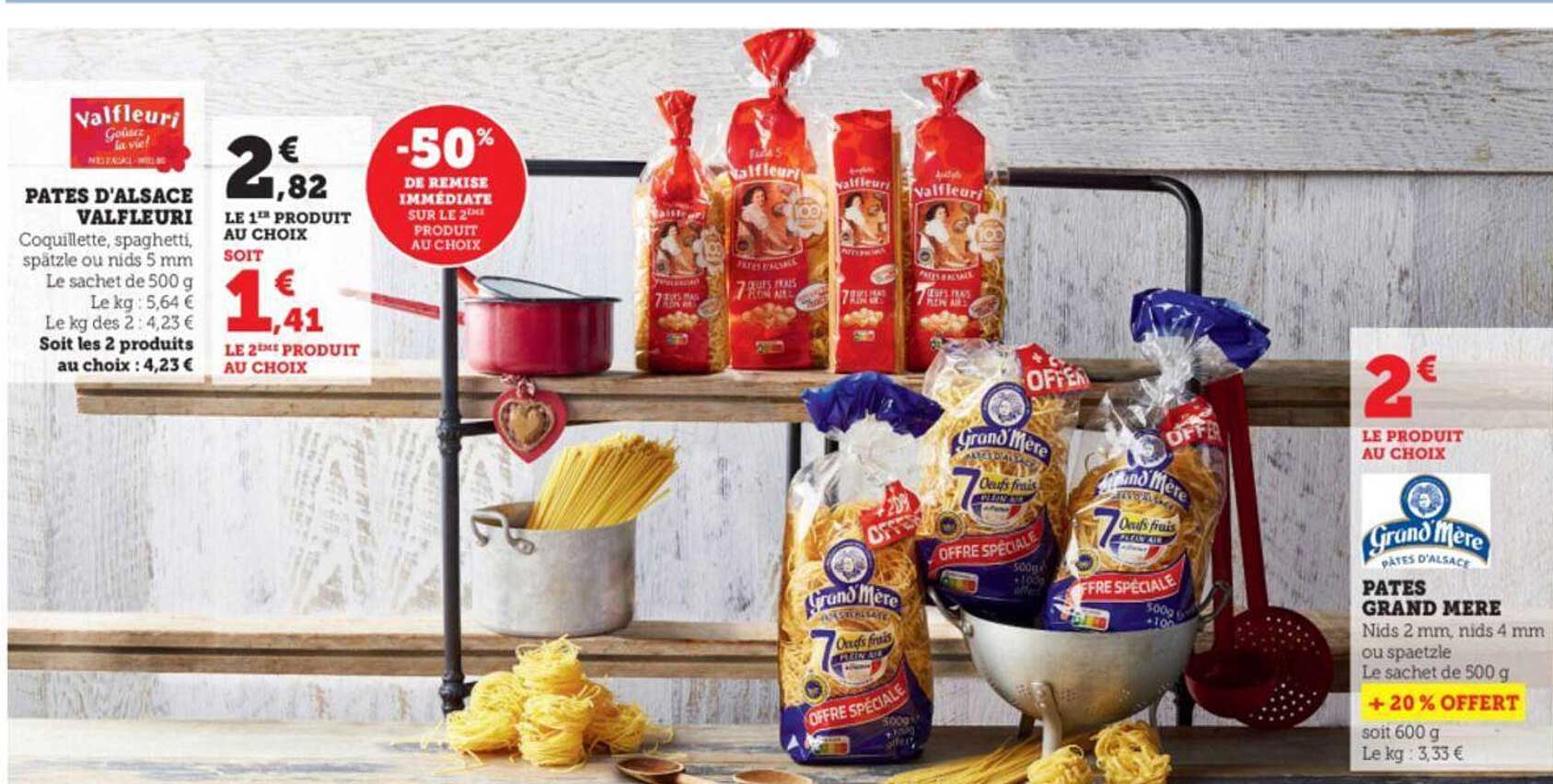 pâtes d'alsace valfleuri, pâtes grand mère