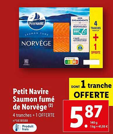 Petit Navire Saumon Fumé De Norvège