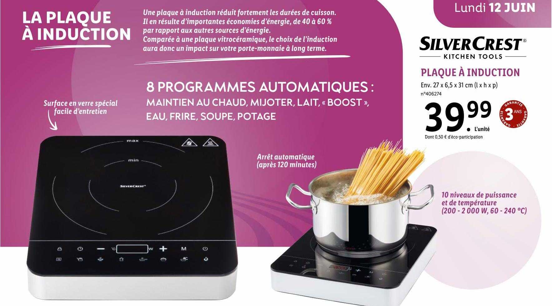 Plaque à Induction Silvercrest