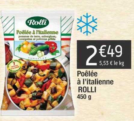 poêlée à l'italienne rolli