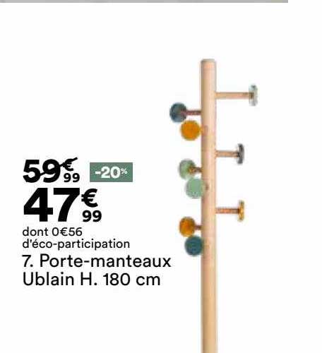 porte-manteaux ublain h. 180 cm