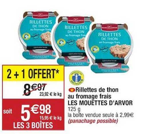 rillettes de thon au fromages frais les mouettes d'arvor