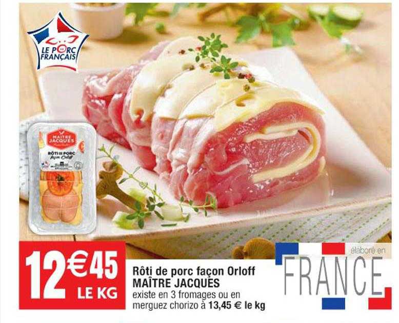 rôti de porc façon orloff maître jacques