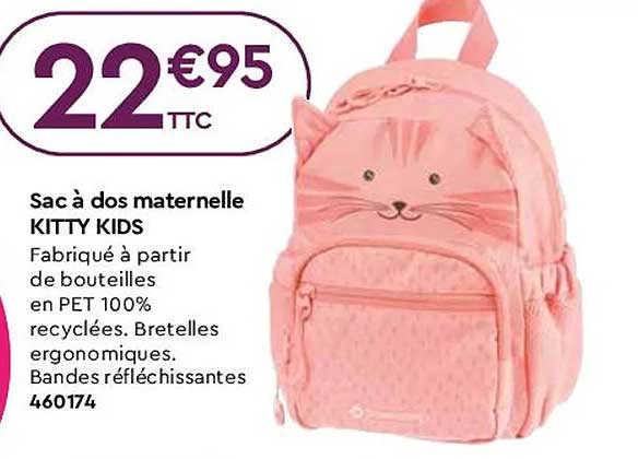 sac à dos maternelle kitty kids