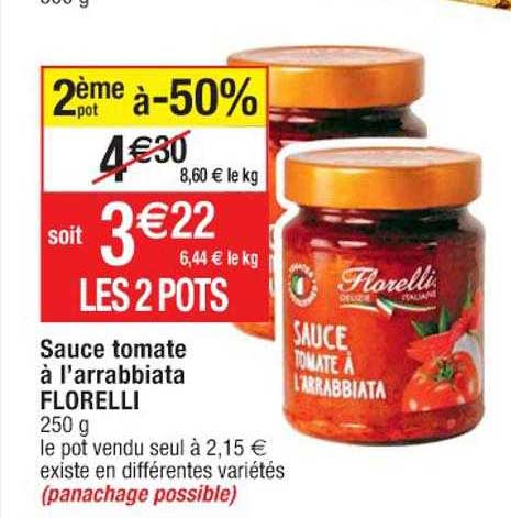 Sauce Tomate à L'arrabbiata Florelli