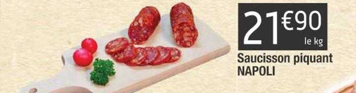 saucisson piquant napoli