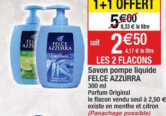 Savon Pompe Liquide Felce Azzurra