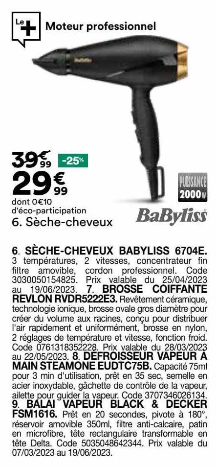 sèche-cheveux babyliss