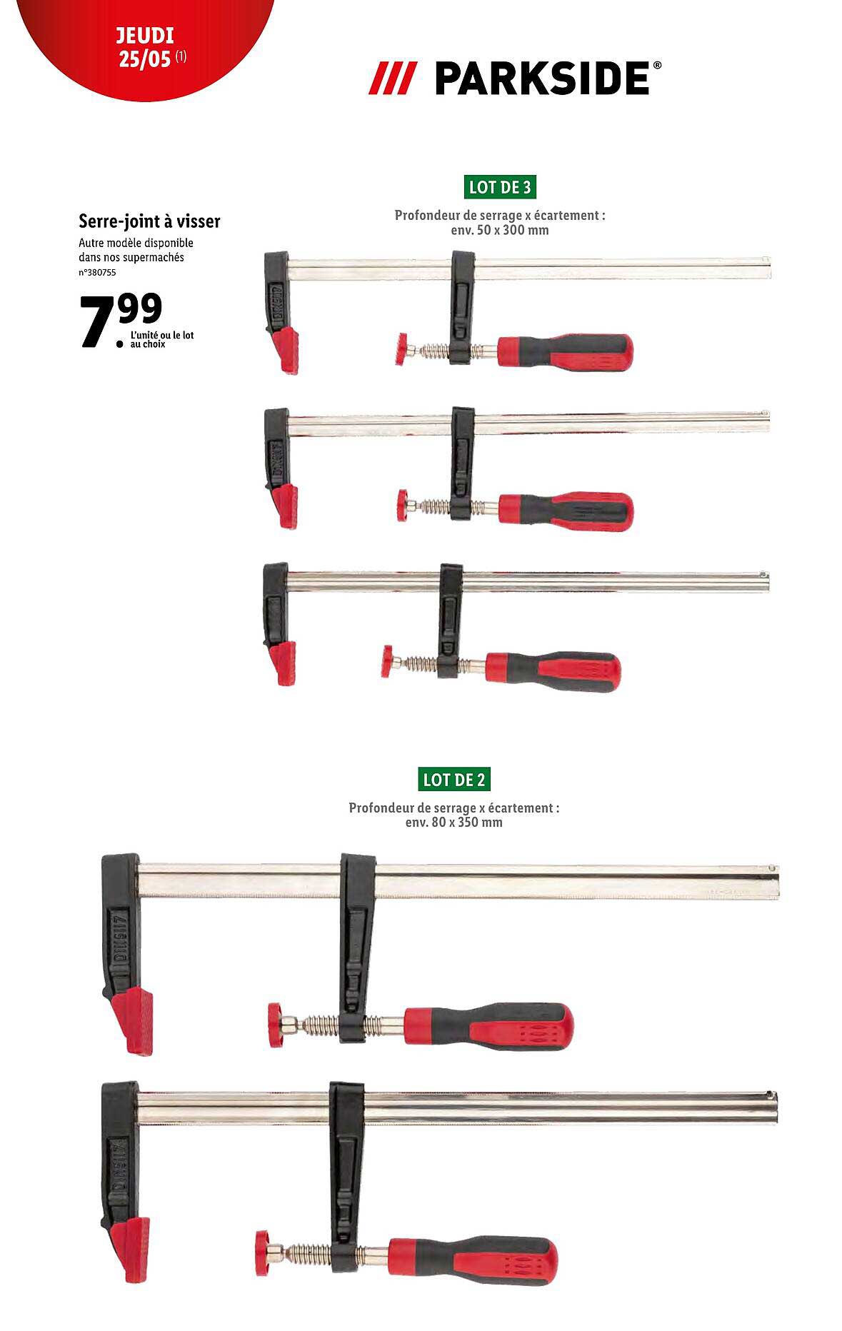 Serre-joint à Visser Parkside