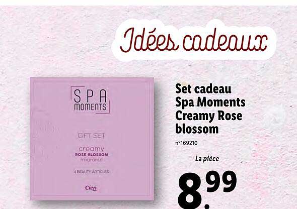 set cadeau spa moments creamy rose blossom