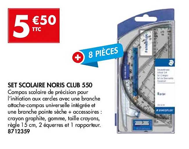 Set Scolaire Noris Club 550