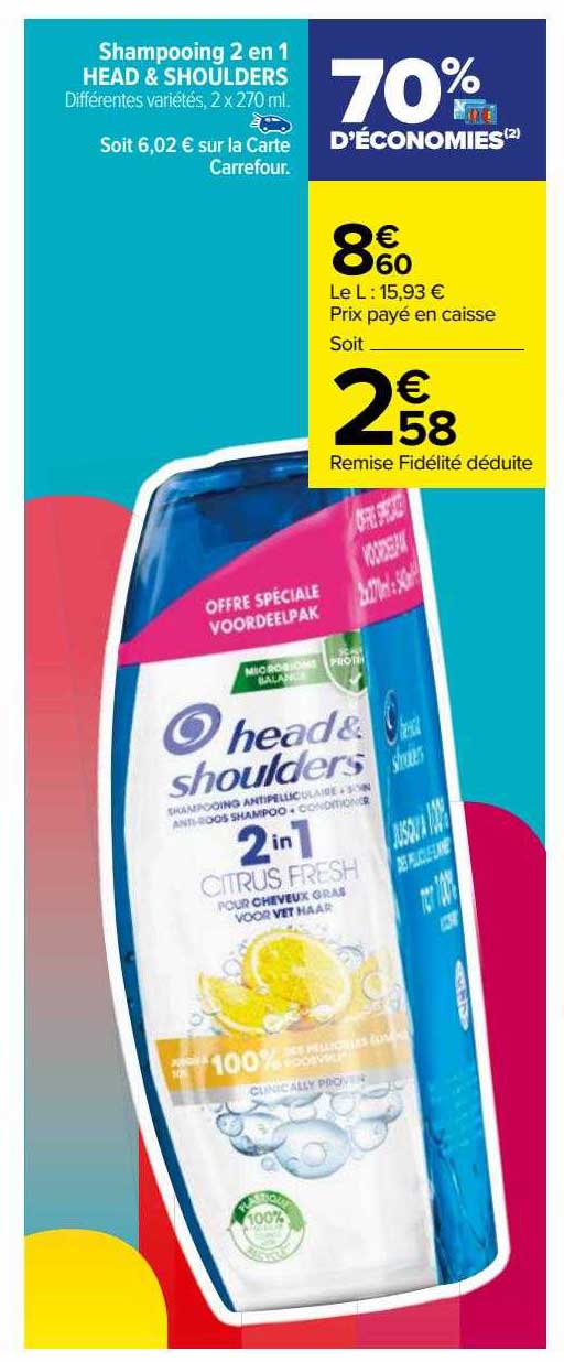 Shampooing 2 En 1 Head & Shoulders