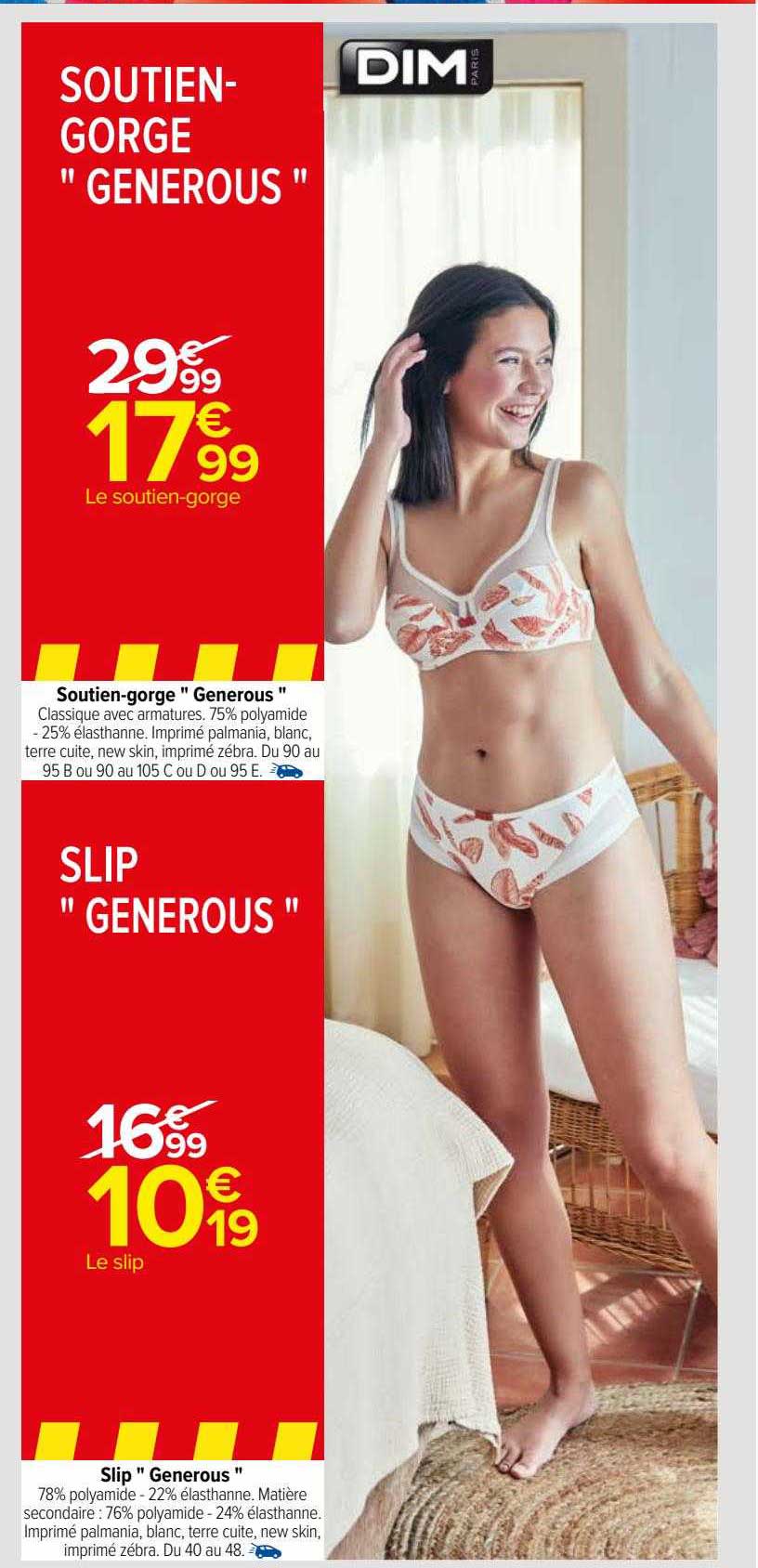 soutien-gorge "generous", slip "generous"