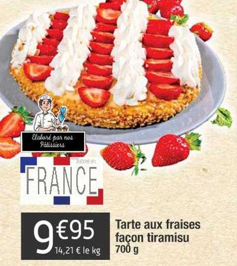 tarte aux fraises façon tiramisu