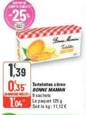 tartelettes citron bonne maman