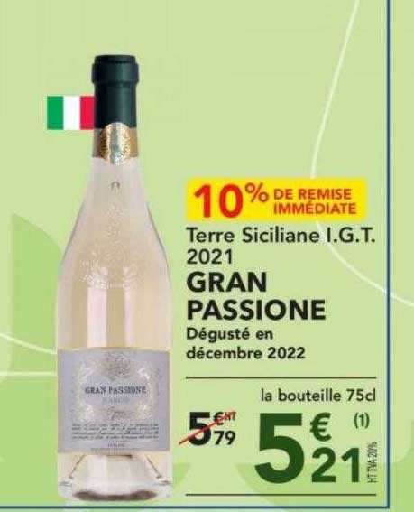 terre siciliane i.g.t. 2021 gran passione