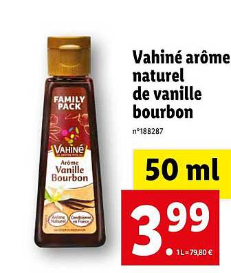 Vahiné Arôme Naturel De Vanille Bourbon