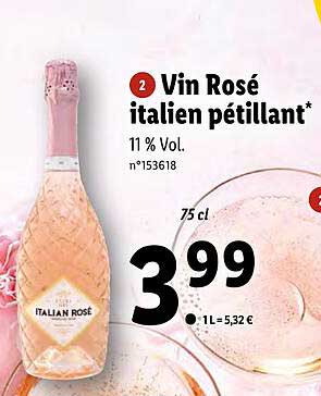 Vin Rosé Italien Pétillant