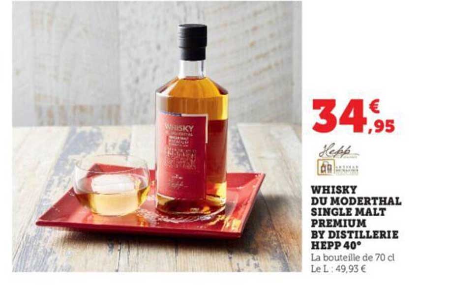 whisky du moderthal single malt premium by distillerie hepp 40°