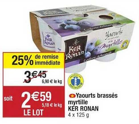 yaourts brassés myrtille ker ronan