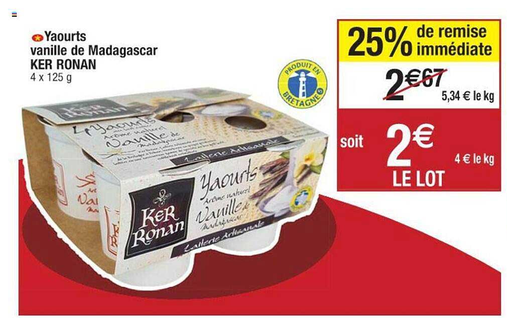 yaourts vanille de madagascar ker ronan