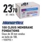 100 clous membrane fondations
