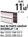 bas de porte adhésif bourrelet 1 m