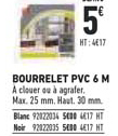 bourrelet pvc 6 m