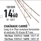 chaînage carré