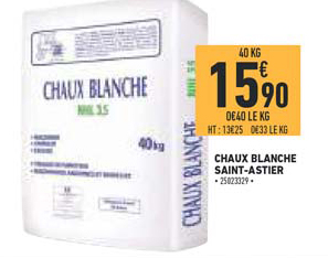 chaux blanche saint astier