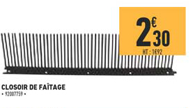 closoir de faîtage