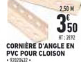 cornière d'angle en pvc pour cloison