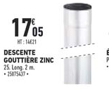 descente gouttière zinc