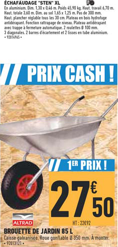 échafaudage sten xl