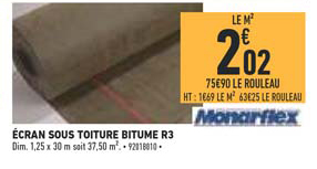 écran sous toiture bitume r3 monarflex