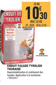enduit façade tyrolien touraine