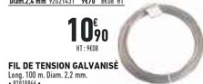 fil de tension galvanisé